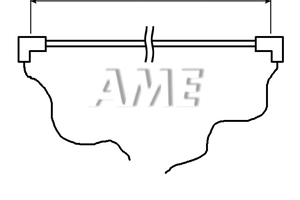 LCD zářivka (lampa) d=2,6mm, l=530 mm, tvar I-FORM CCFL lampa 